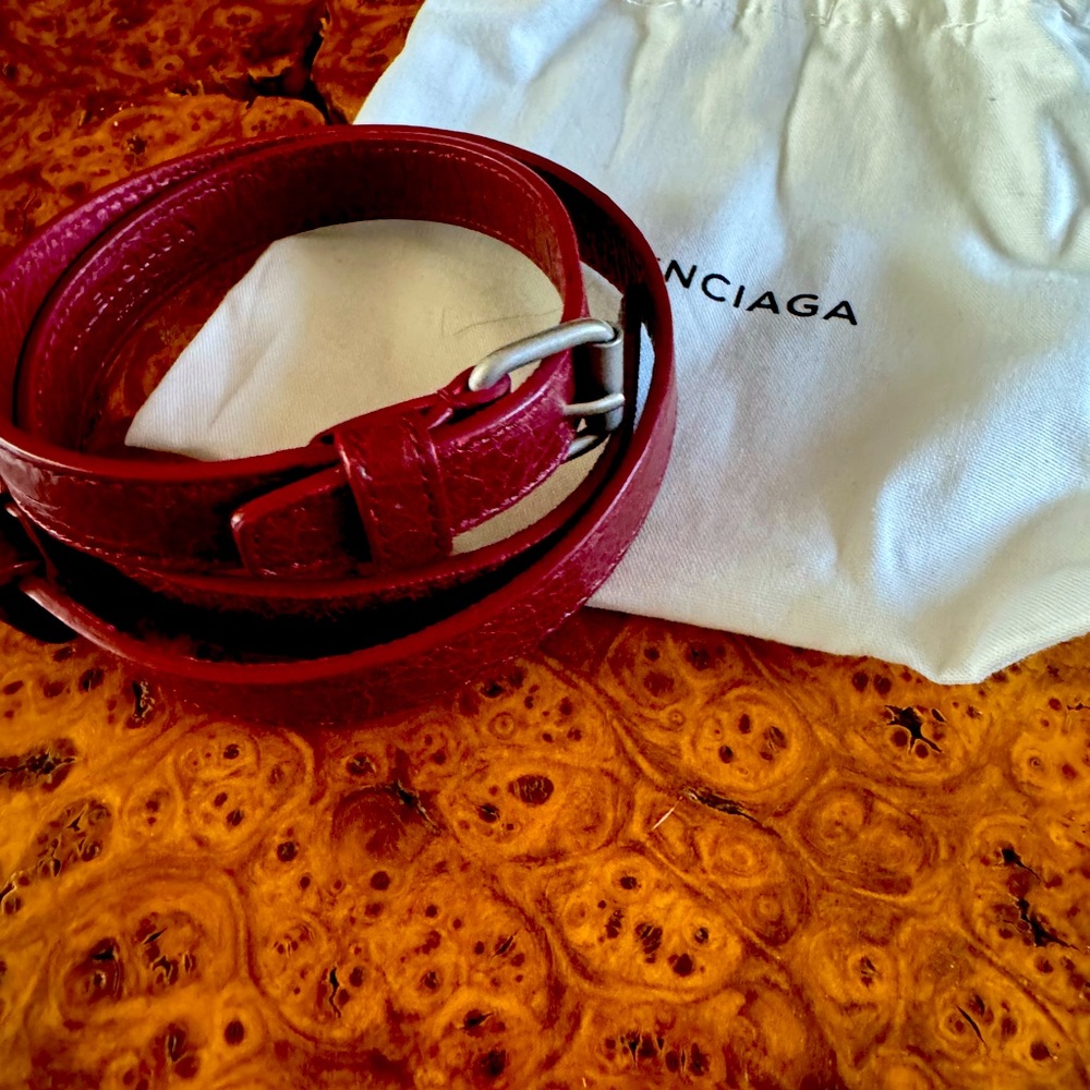 BALENCIAGA triple tour lambskin bracelet